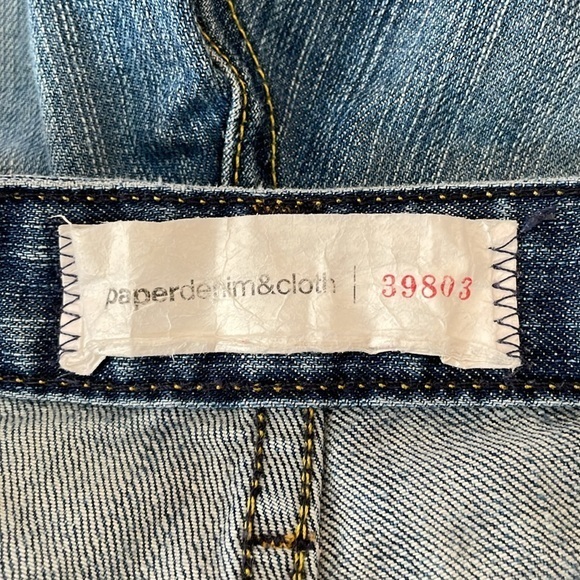 Paper Denim & Cloth 39803 Straight Leg Jeans Medium Wash Size 30 - Picture 8 of 10